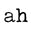 a