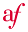 a