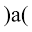 a