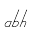 a