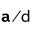 a