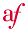 a
