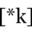 k