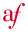 a
